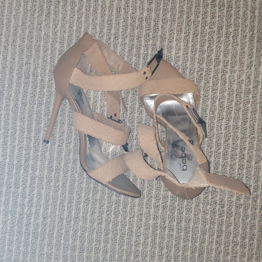 Bebe four strap heels